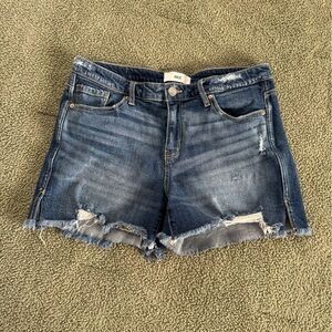 Distressed Denim Shorts